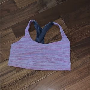 lululemon racerback sports bra with thick straps
